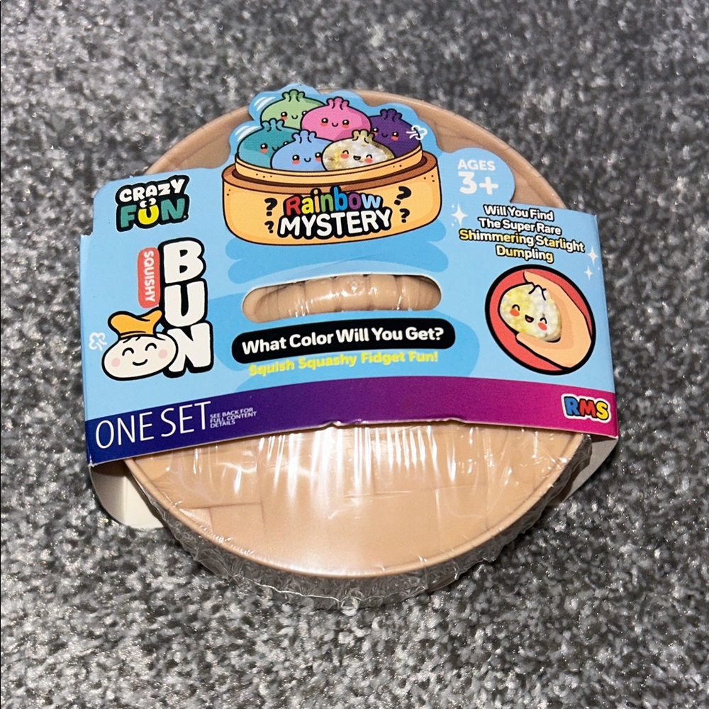 Rainbow Mystery (4 Inch) Dumpling Squishy Bun Viral Tiktok NEW